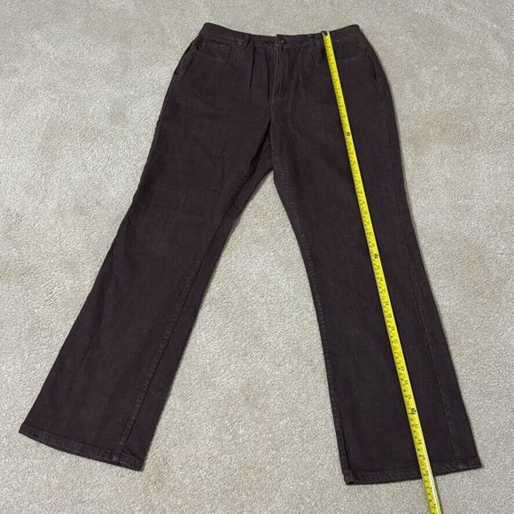 Coldwater Creek Women's Size 12 Straight Leg Brown Cotton Denim Jeans - Picture 4 of 16
